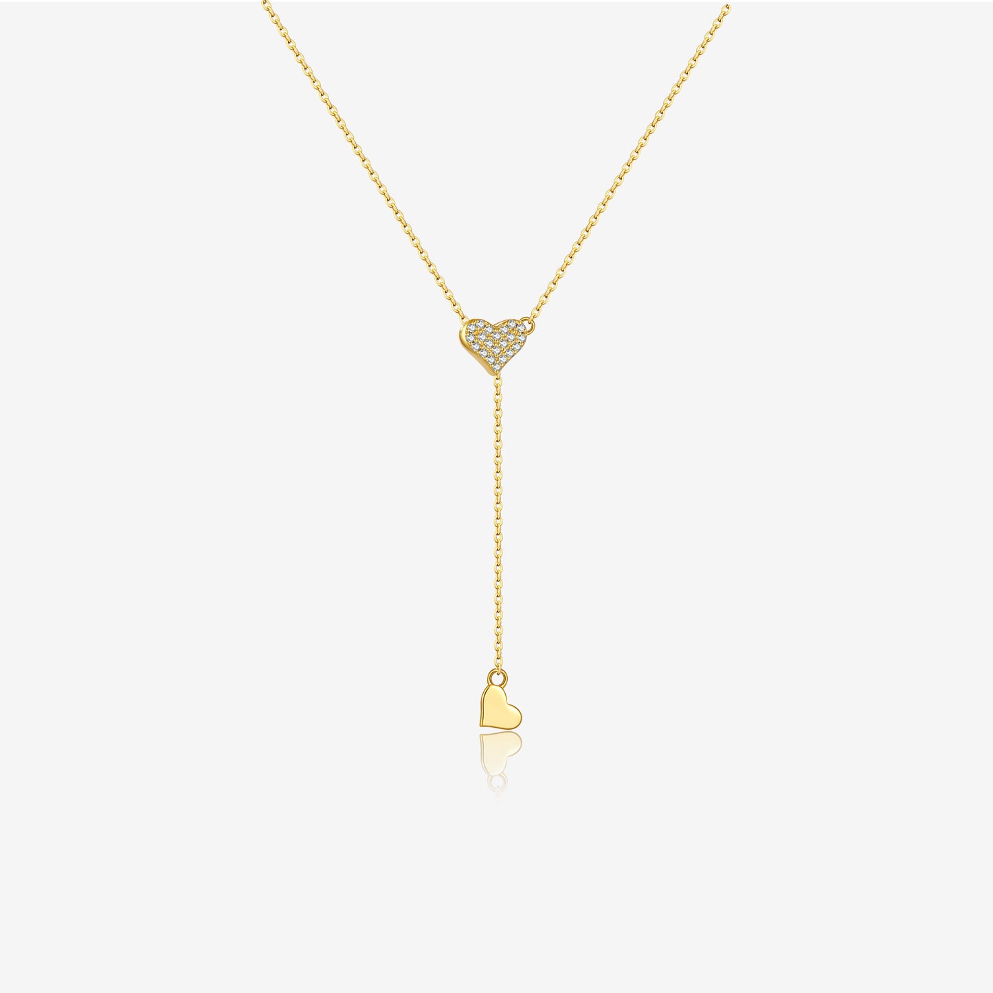 925 Sterling Silver Love Y Necklace