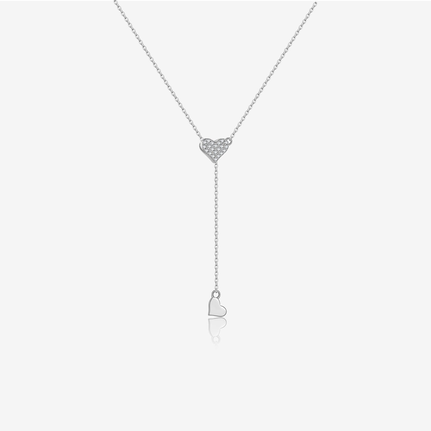 925 Sterling Silver Love Y Necklace