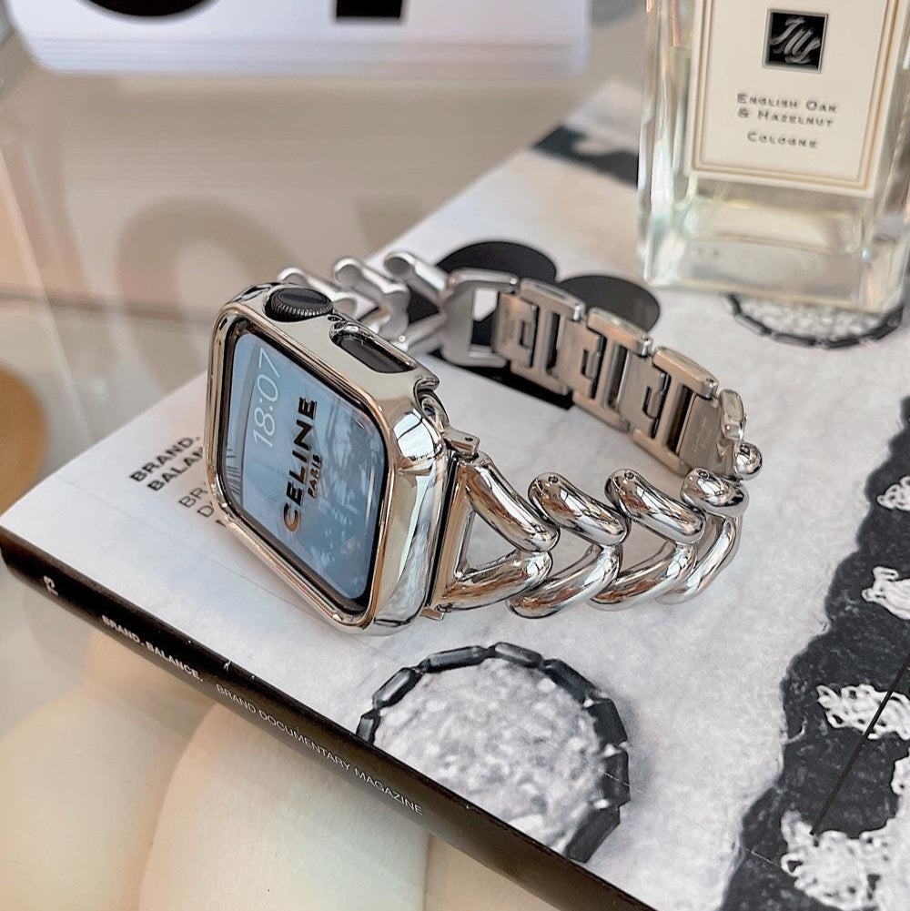 Watch Strap Love Twist Metal Breathable