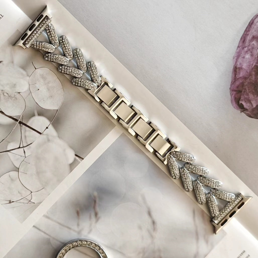 Classic Style Diamond Watch Strap