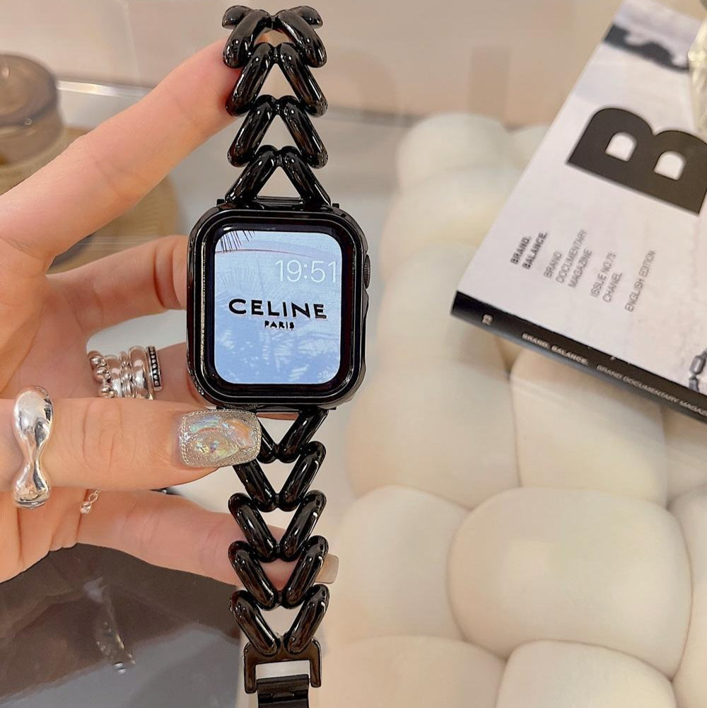Watch Strap Love Twist Metal Breathable