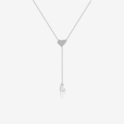 925 Sterling Silver Love Y Necklace