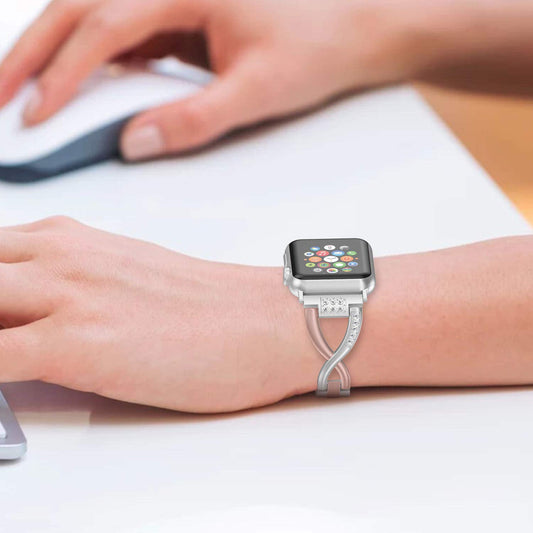 X-shaped Diamond Watch Strap