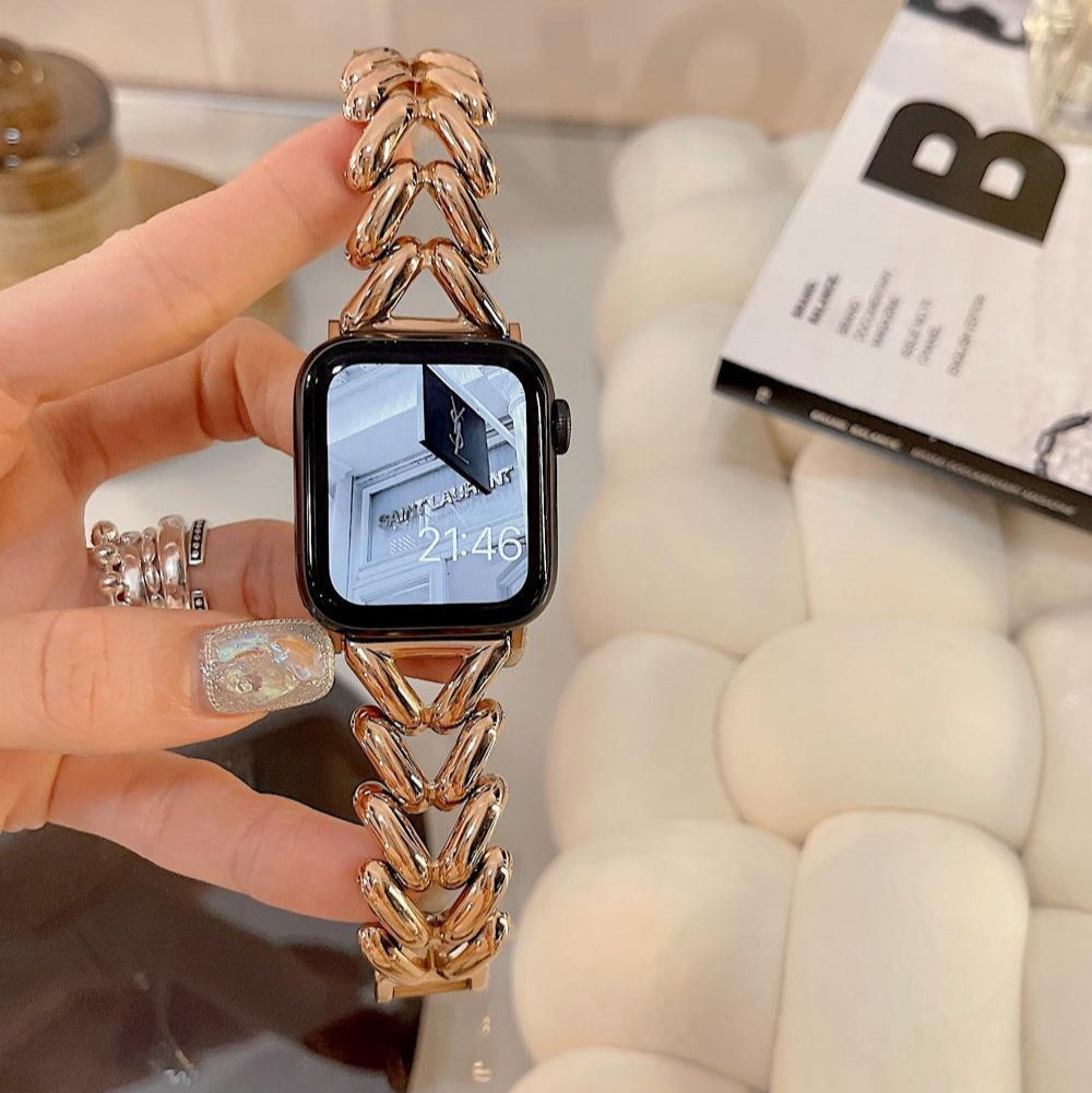 Watch Strap Love Twist Metal Breathable
