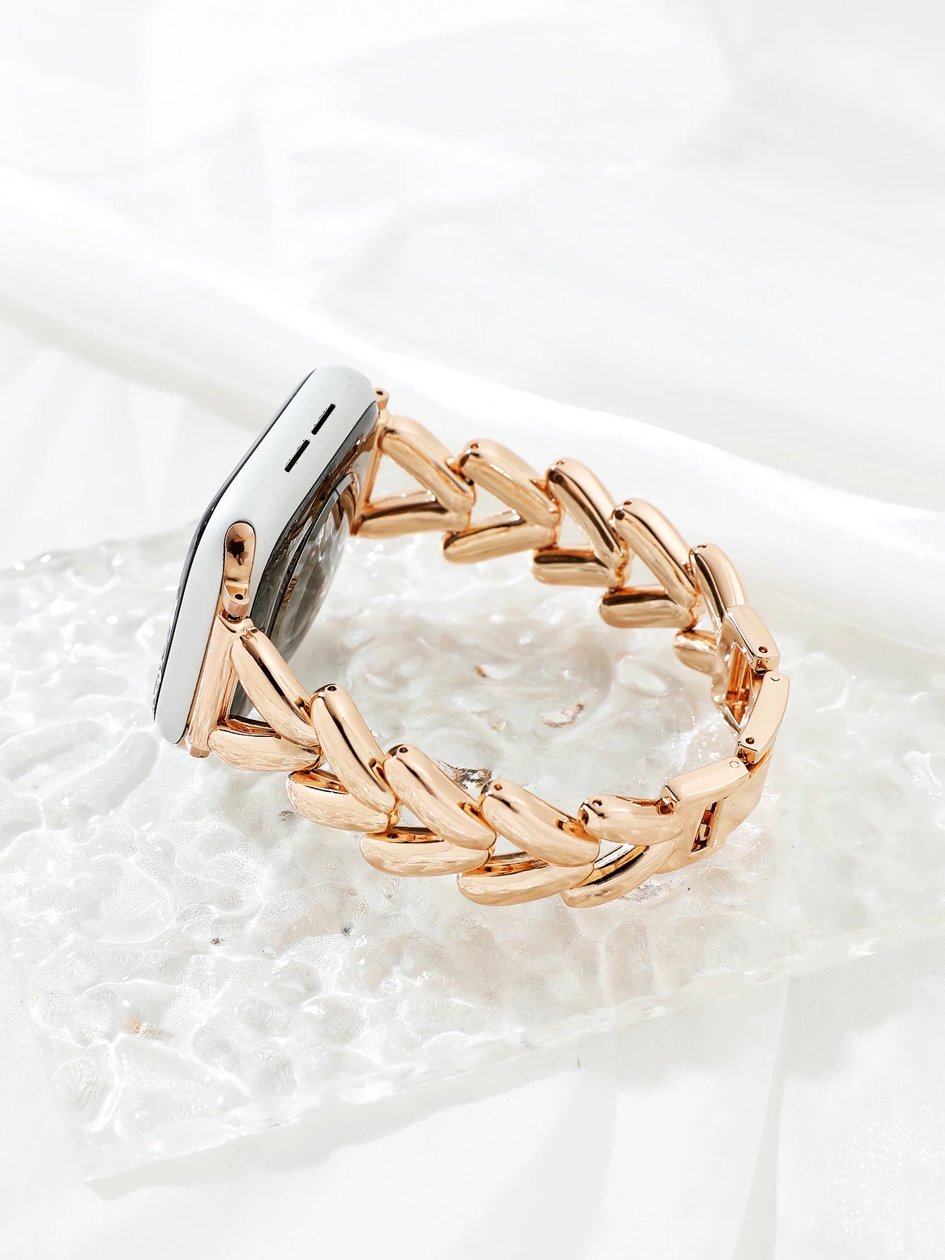 Luxury Gold Stainless Steel Watch Band