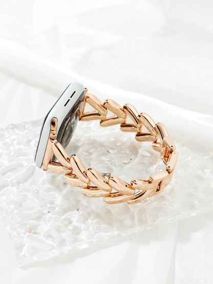 Luxury Gold Stainless Steel Watch Band