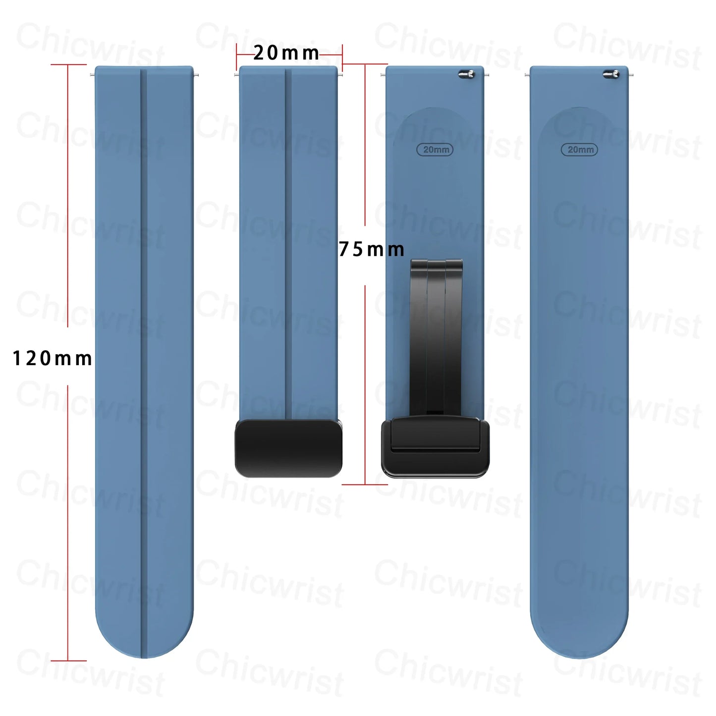 Magnetic Silicone Sport Watch Band