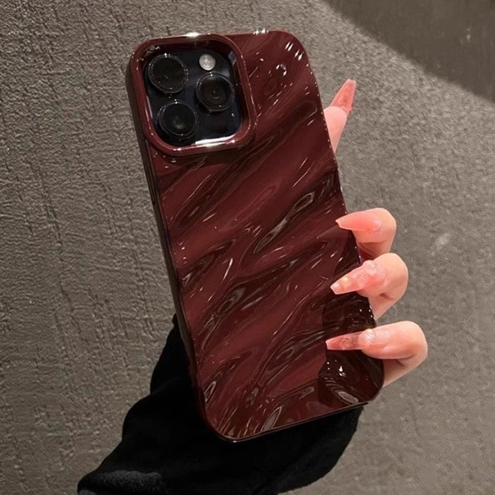 Fashion Wave Ripple Silicone Phone Case