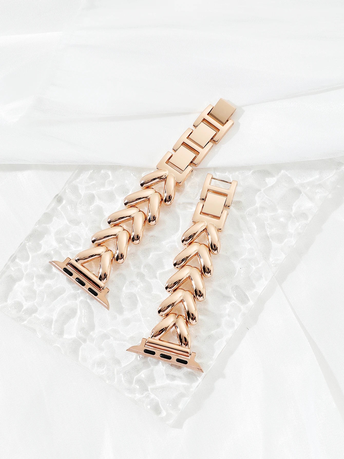 Luxury Gold Stainless Steel Watch Band