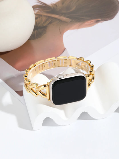 Luxury Gold Stainless Steel Watch Band