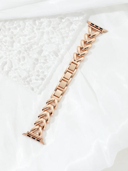 Luxury Gold Stainless Steel Watch Band