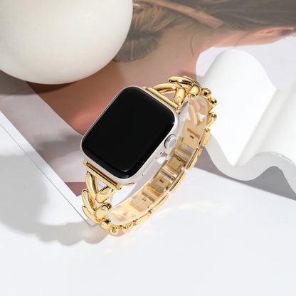 Luxury Gold Stainless Steel Watch Band
