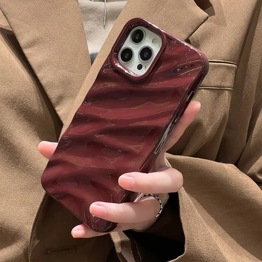 Fashion Wave Ripple Silicone Phone Case