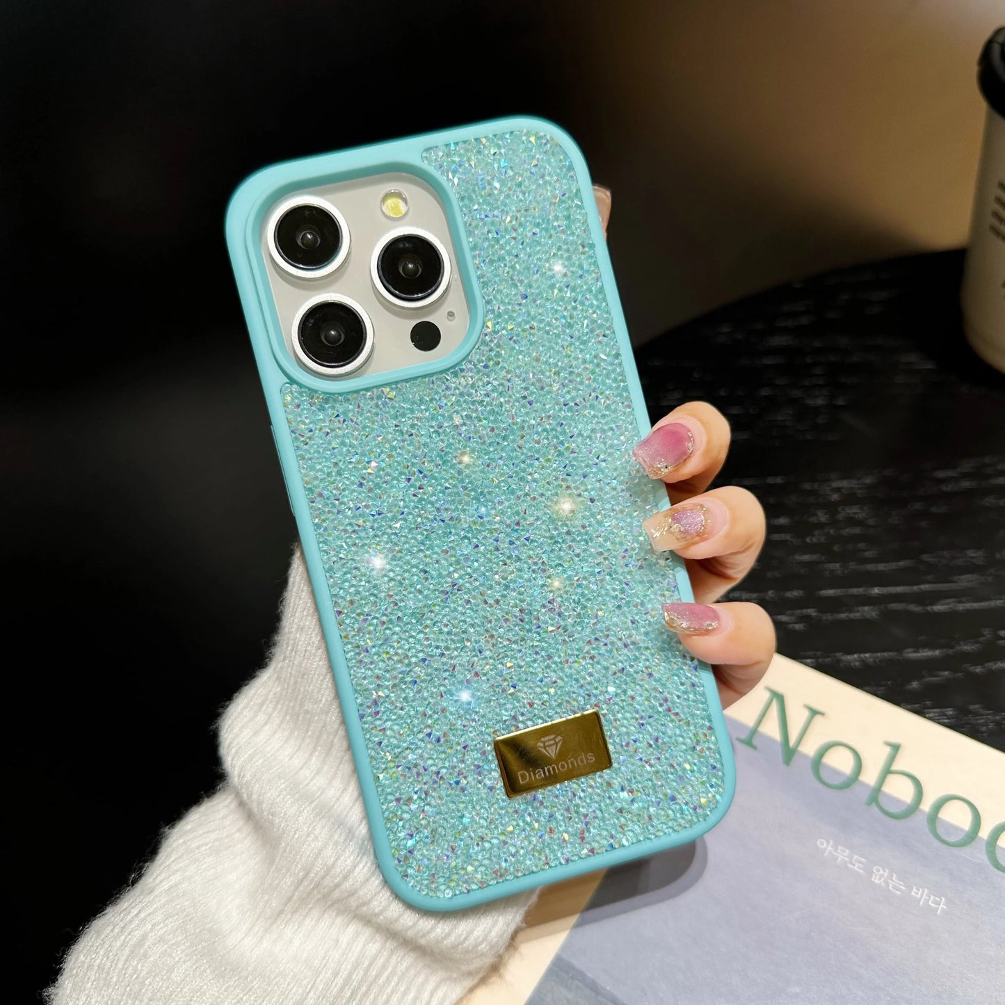 Luxury Dazzling Zircon Macaroon Case