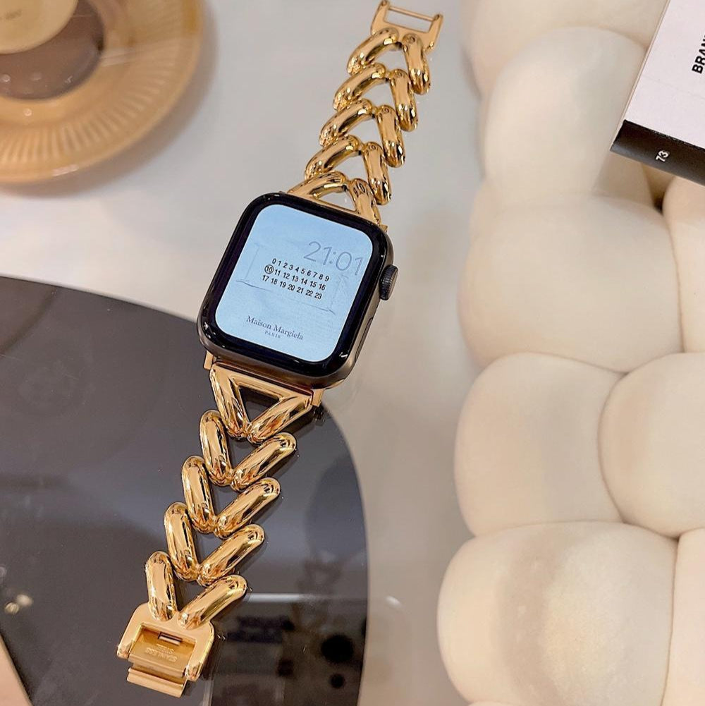 Watch Strap Love Twist Metal Breathable