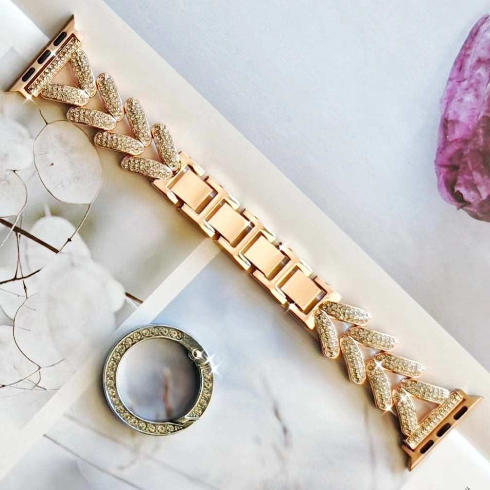 Classic Style Diamond Watch Strap