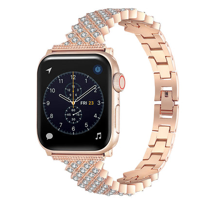 Smart Metal Strap With Full Diamonds