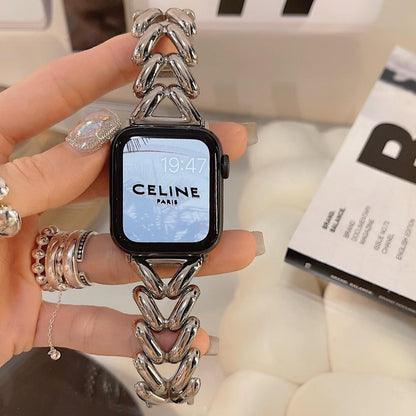 Watch Strap Love Twist Metal Breathable